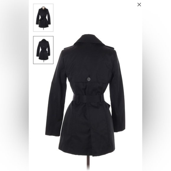 EXPRESS Tie Waist Black Trench Coat 🖤 - Picture 2 of 8